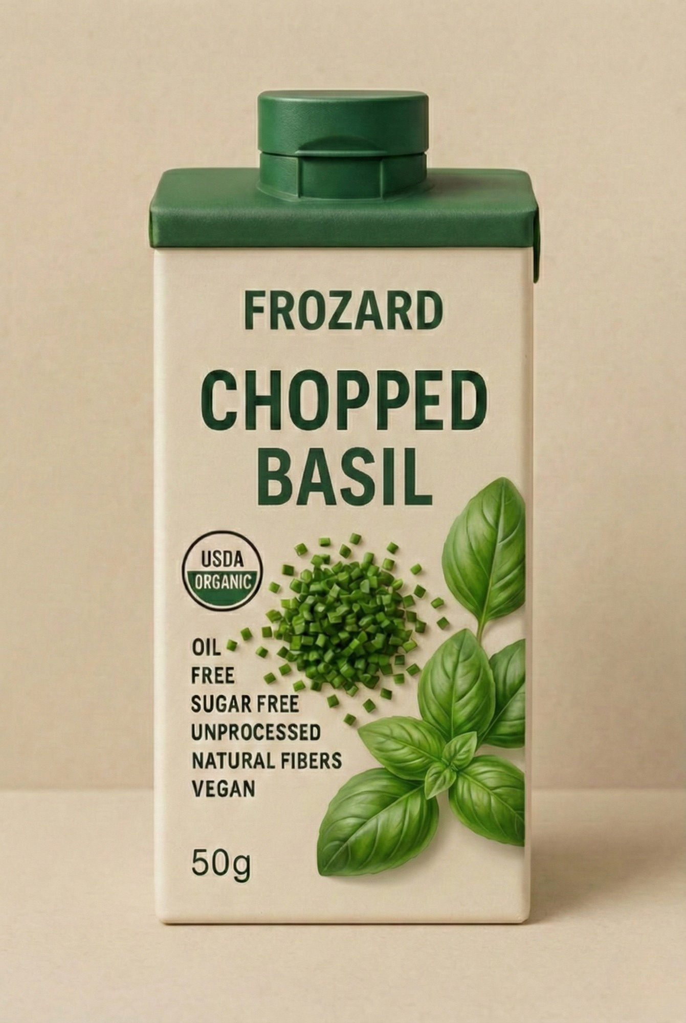 Fresh basil herbs for modern cooking